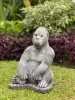  Product image 2 of the product “Barney - Gorilla seated on a base, 40 cm H | cast stone ”